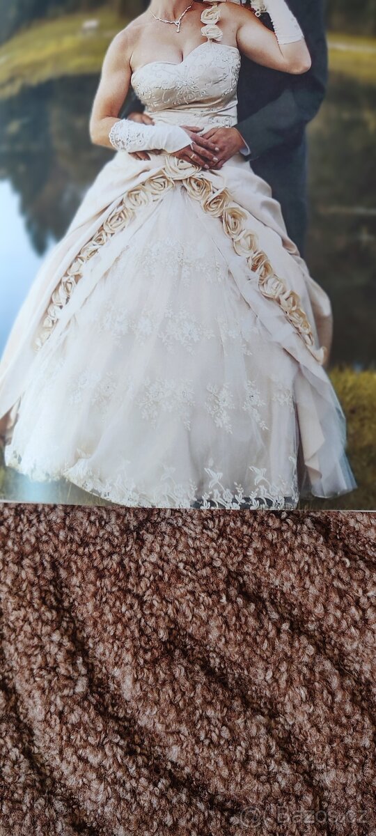 Svatební šaty vel. 40-42 - 2