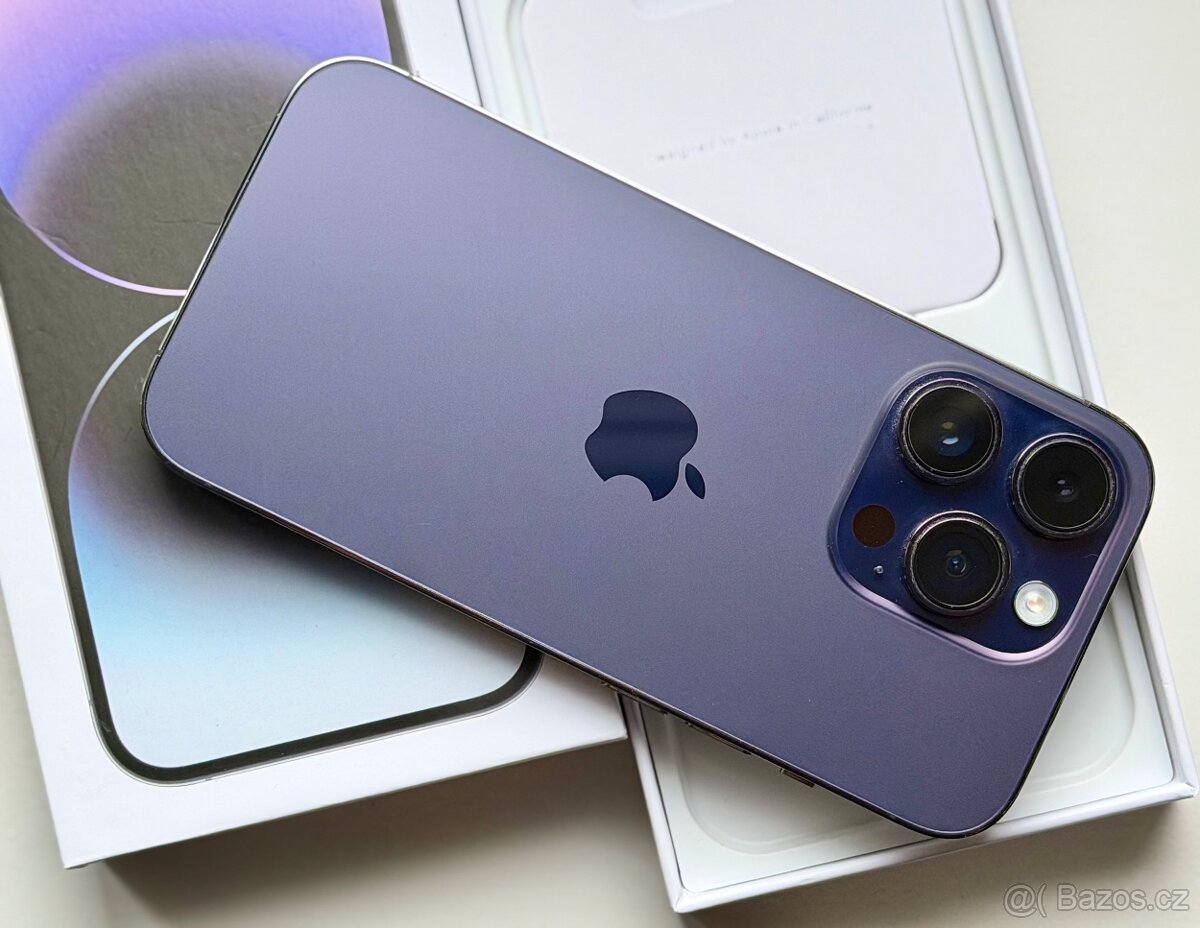 iPhone 14 Pro Deep Purple BATERIE 100% TOP - 2