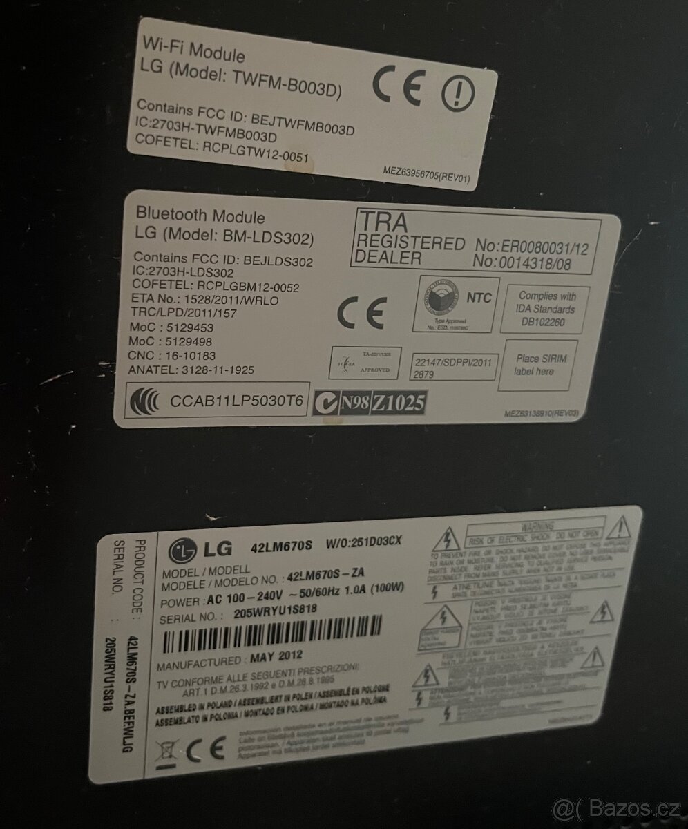 Televize LG 42LM670S - 2