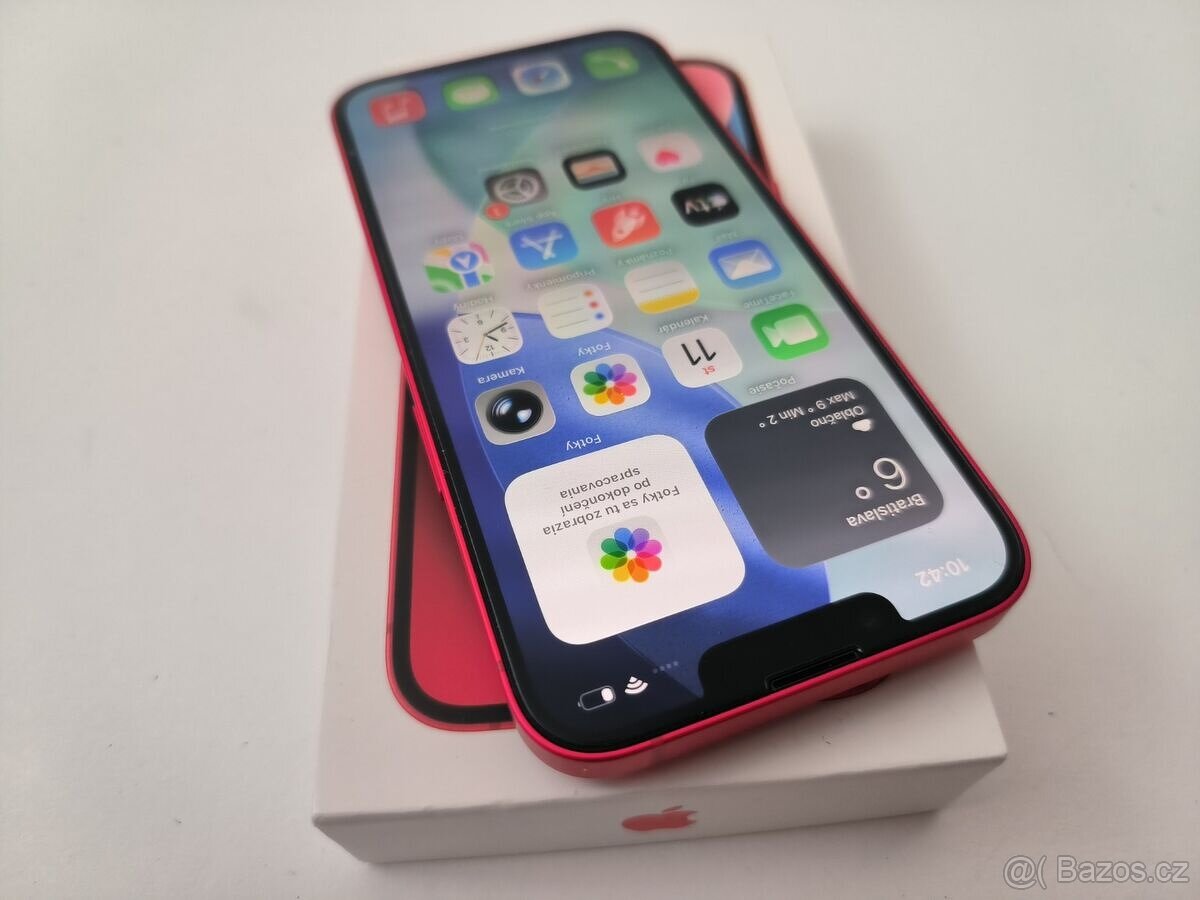 apple iphone 14 128gb Red / Batéria 85% - 2