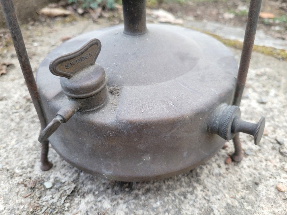 Starožitný švédský mosazný vařič stáří 70 let zn. Primus - 2