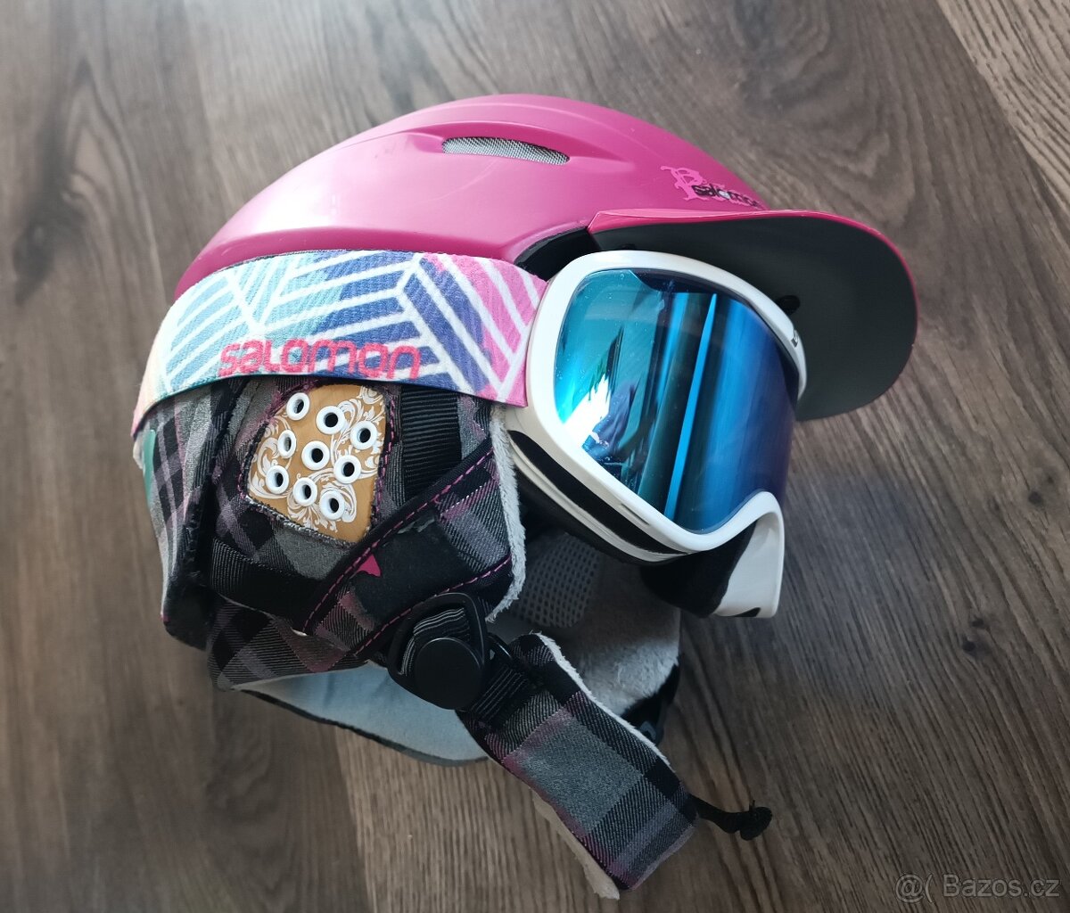 Dámská lyžařská helma Salomon Poison Custom Air + brýle - 2