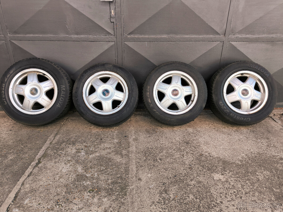 Alu Kola Originál R15 4x108 Audi Cabrio,Coupe-TOP - 2