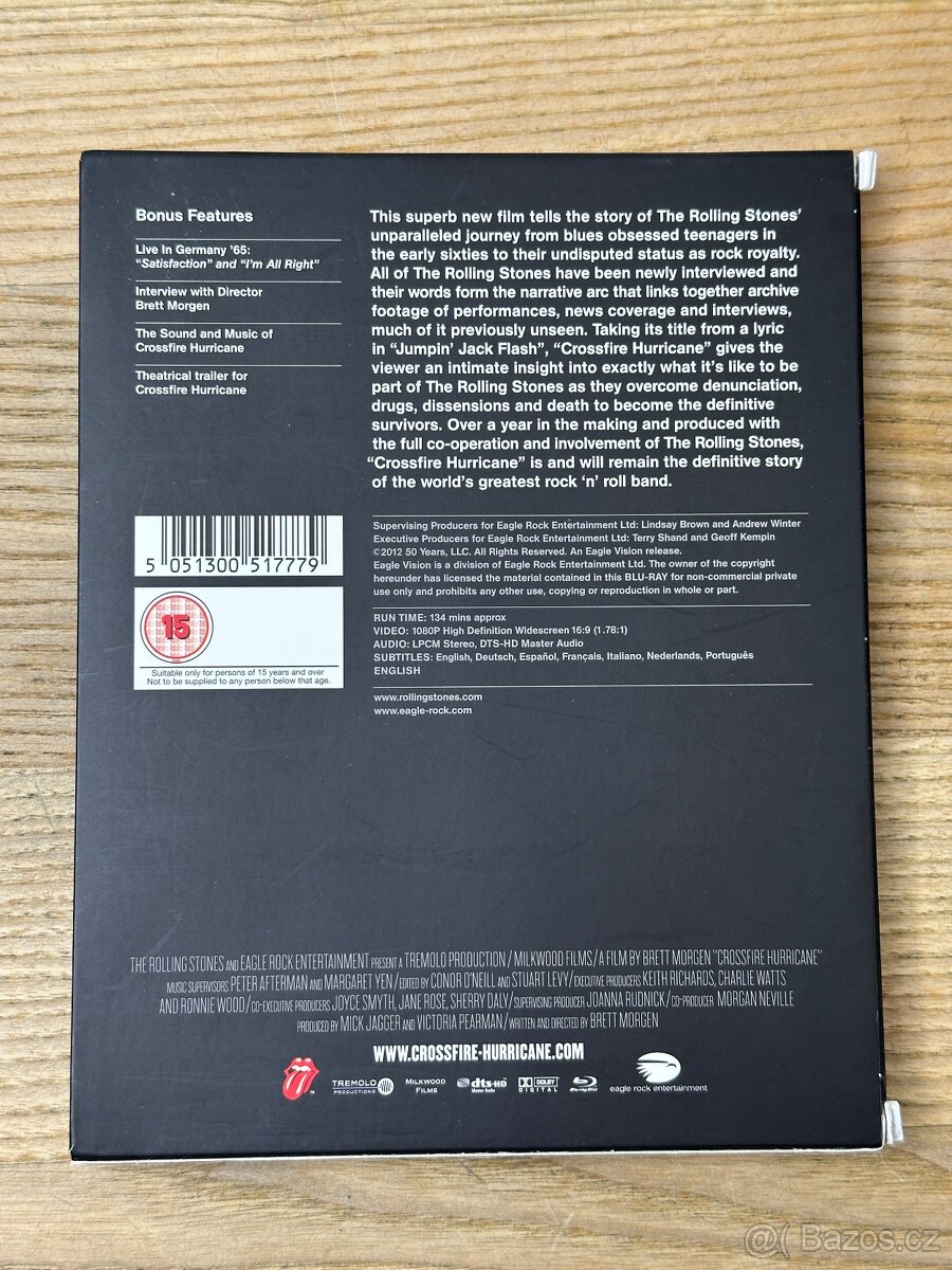 BD Rolling Stones Crossfire Hurricane, NEHRANÉ Blu-Ray - 2