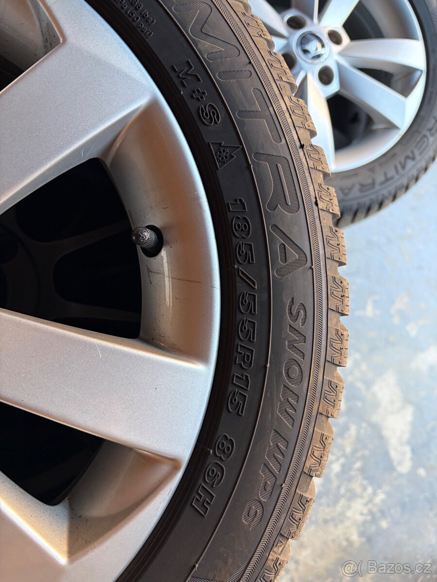 Alu kola 4x100 s pneu 185/55r15 - 2