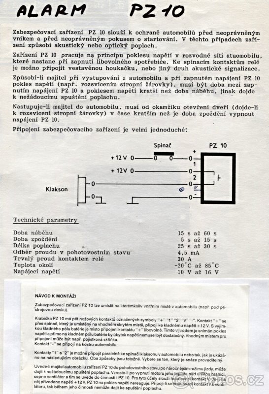 Starší autoalarmy - 2