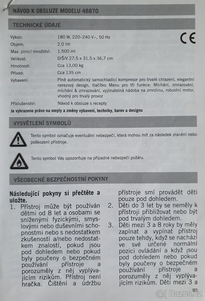 Zmrzlinovač UNOLD 48870 - 2