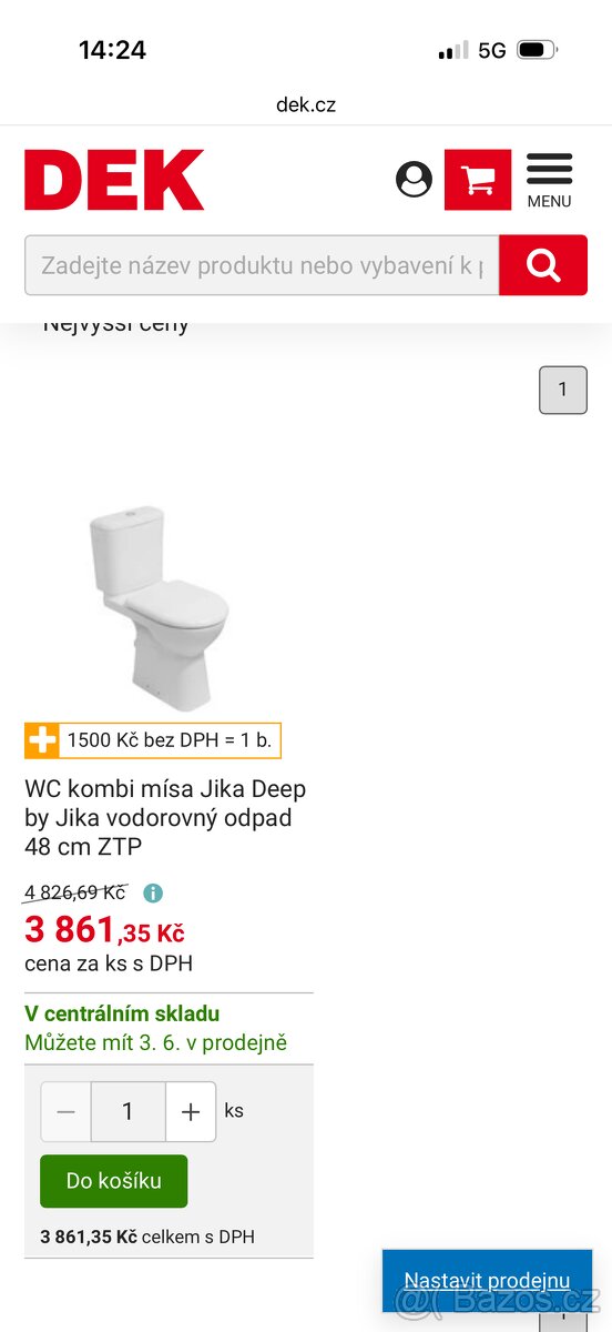 Wc záchod nový nerozbalený - 2