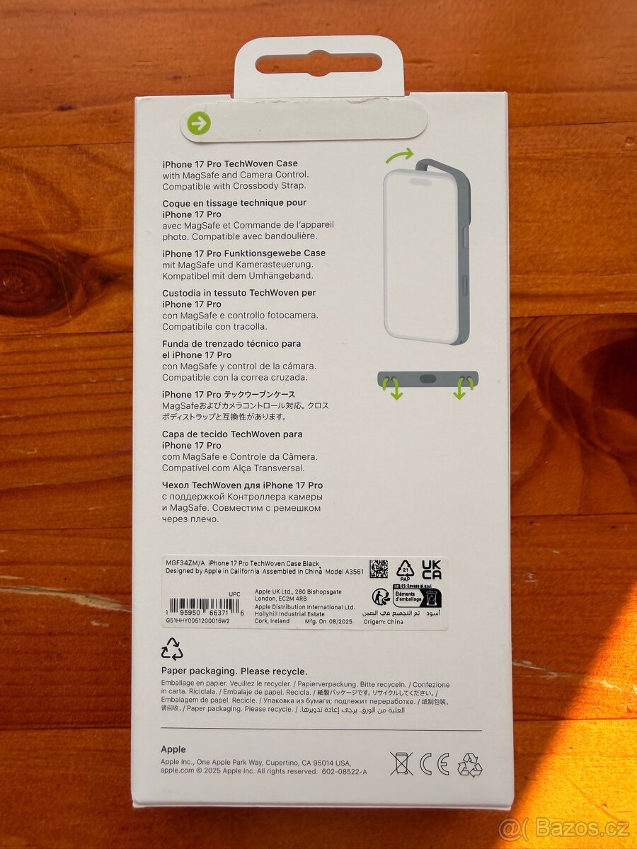 Kryt Apple iPhone 17 Pro TechWoven MagSafe černý - 2