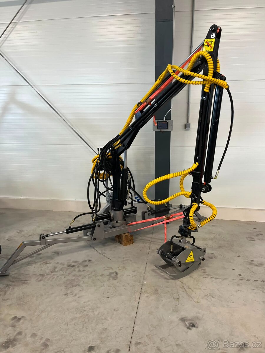 vyvážecí rameno, ruka, jeřába, hydraulický drapák - 2