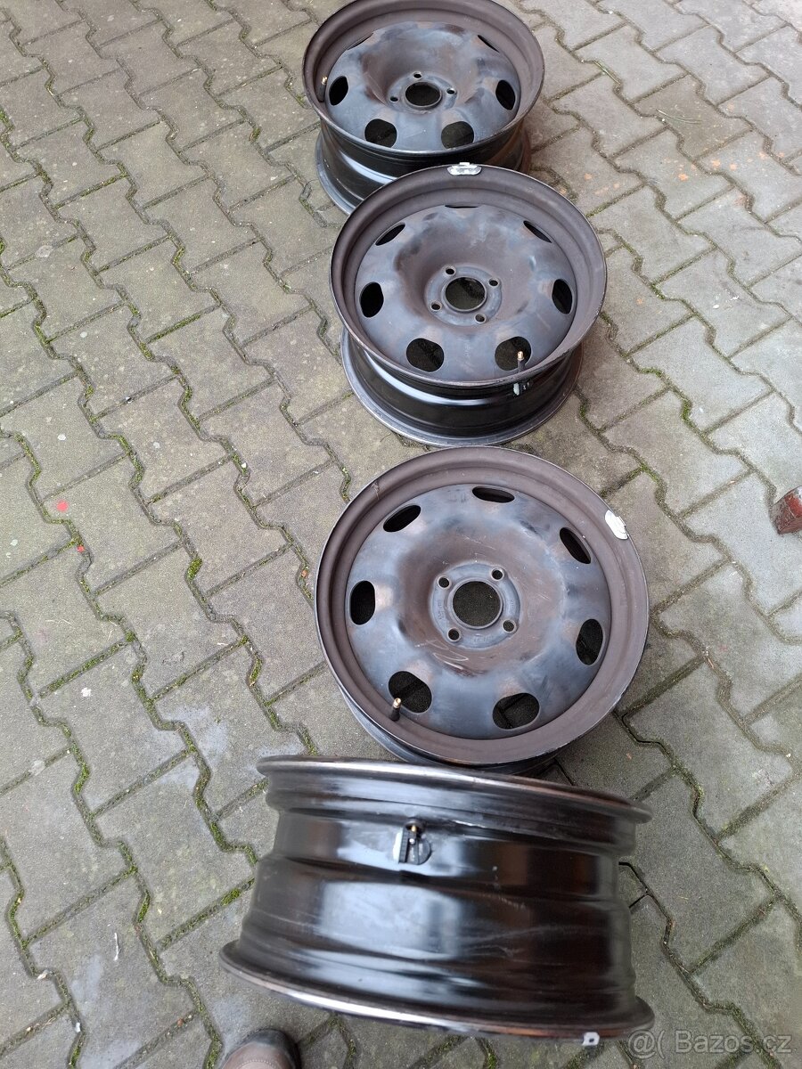 Ocelové ráfky 16" Berlingo včetně TPMS a poklic - 2