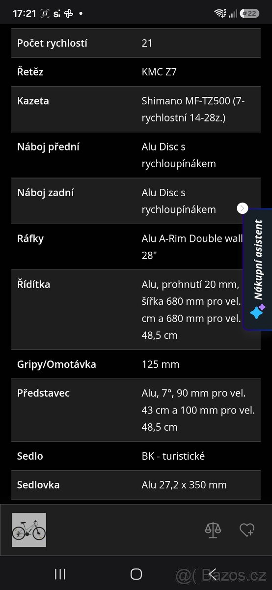 Dámské/dívčí kolo Arcore - 2