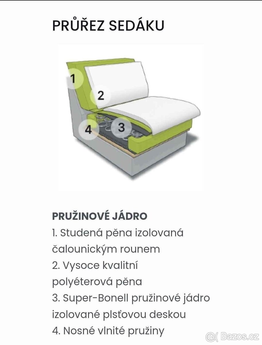 Luxusní německá sedačka jako nová - 2