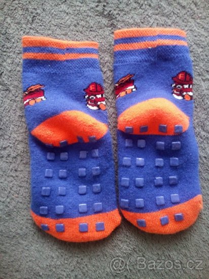 Dětské teplé protiskluzove ponožky vel. 19-22 - 2