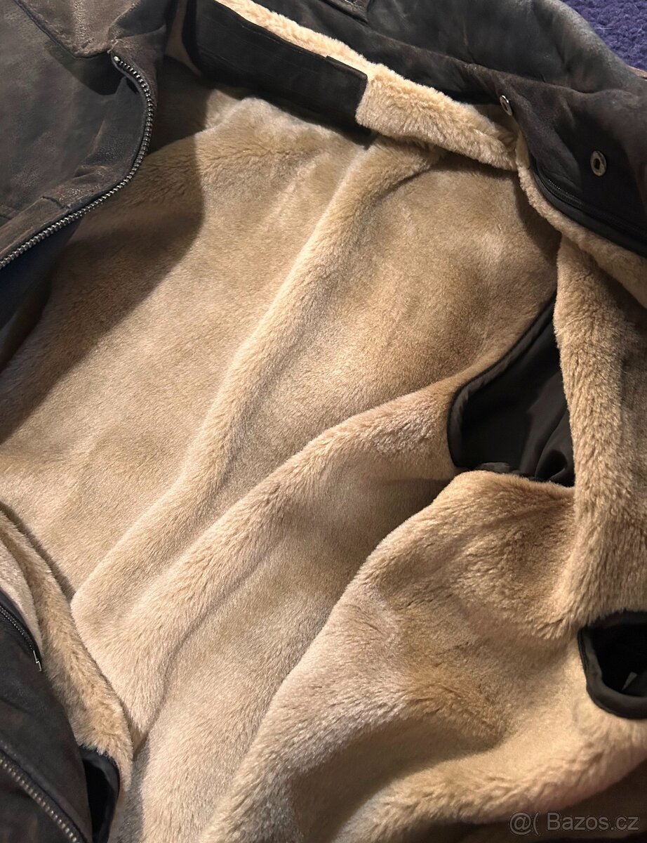PÁNSKÁ ZIMNÍ CELOROK KOŽENÁ BUNDA XXL -100% LEATHER - 2