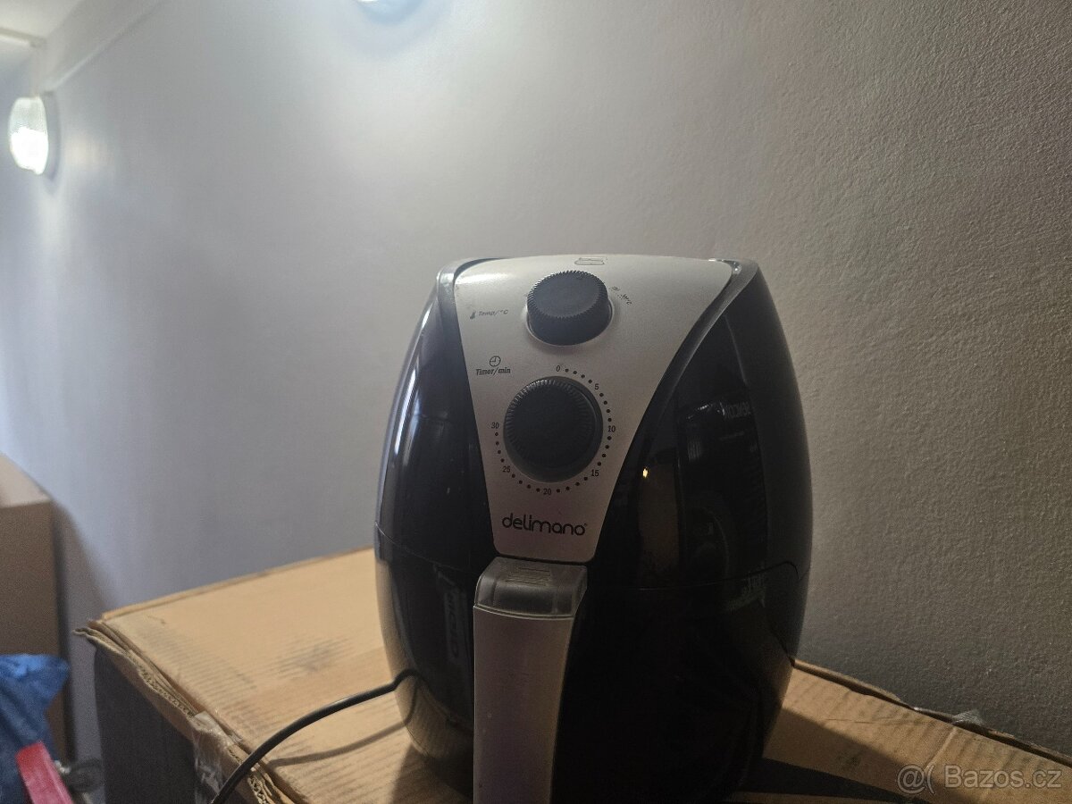 Fritéza horkovzdušná Delimano AIR FRYER černá - 2