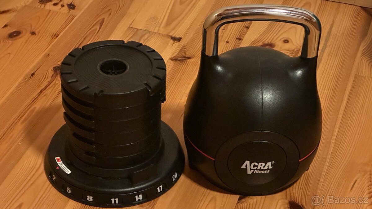 Nastavitelný kettlebell 2-20kg ACRA - 2