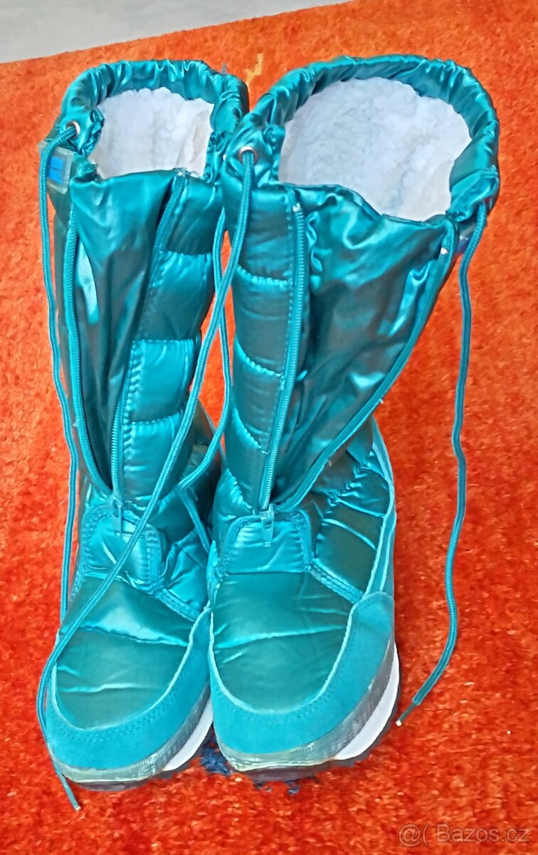 Zimní vysoké boty dámské (sněhule) - 2