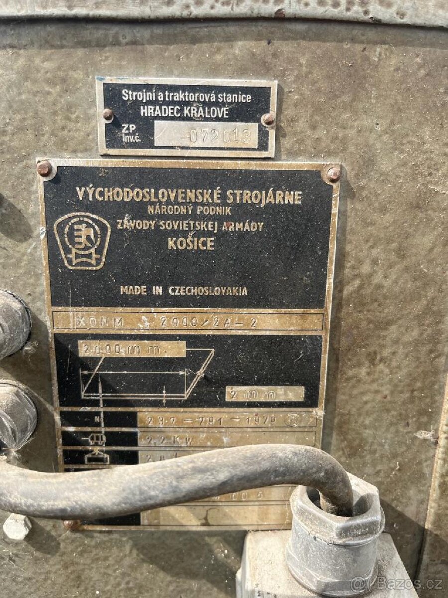 Ohýbačka plechu 2000/2mm - 2