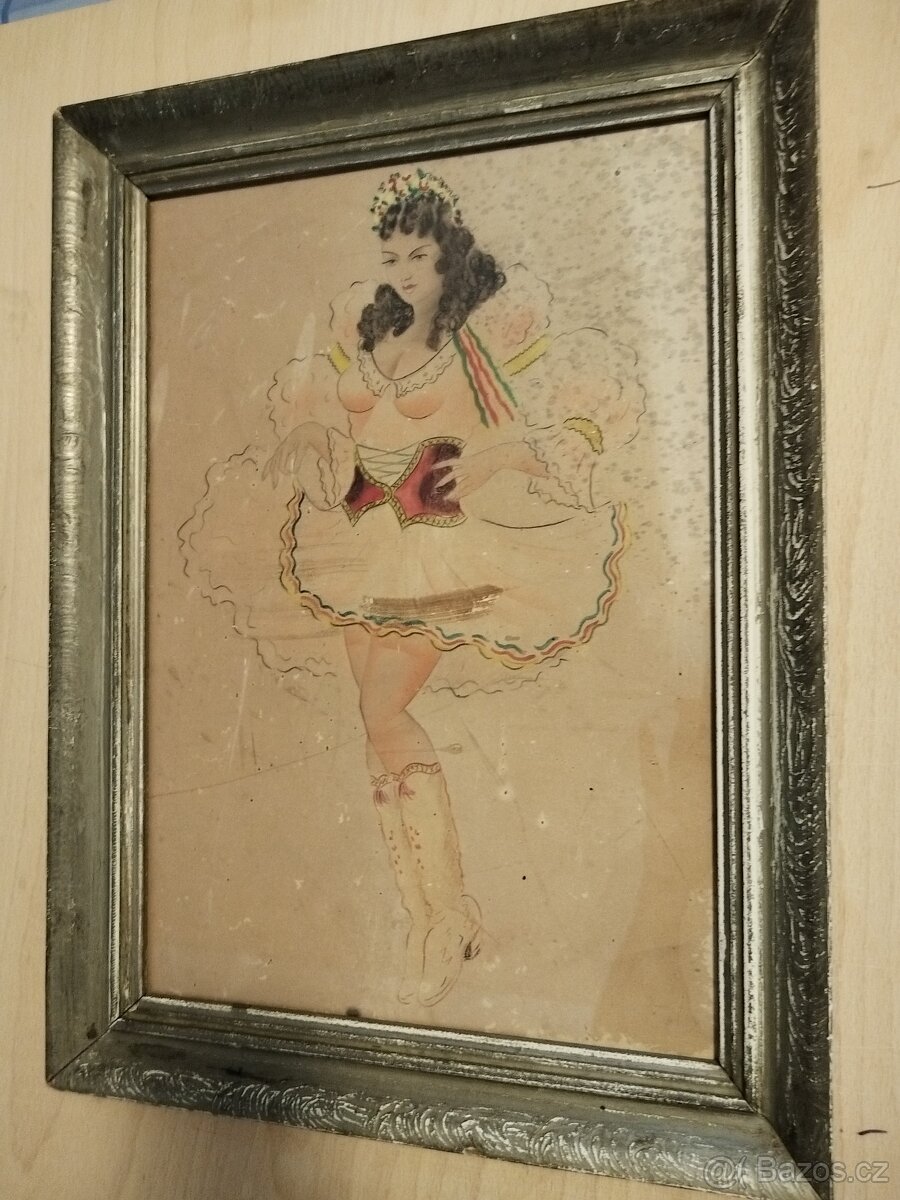 obraz TANEČNICE, sign. Jaroslav Štika - 2