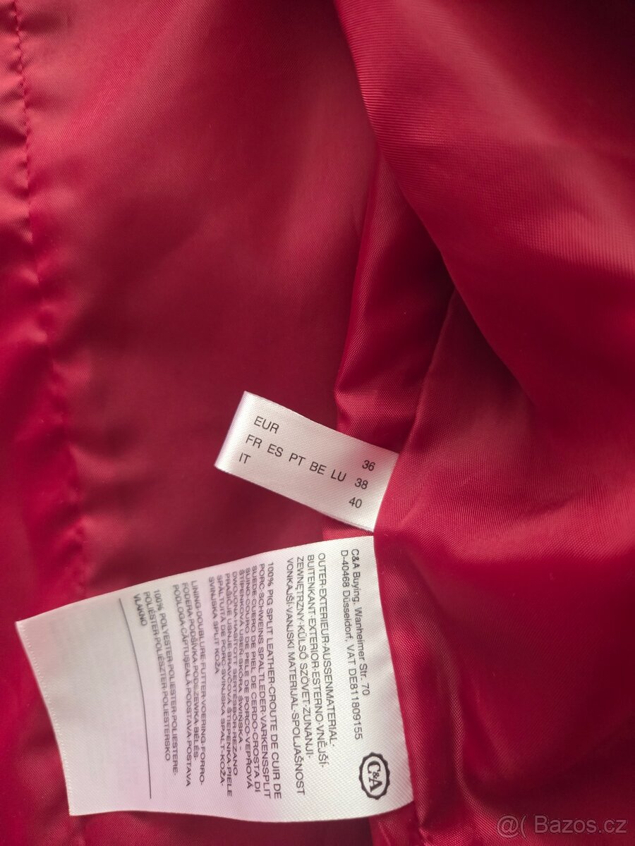 Dámská kožená bunda vel. 36 - 2