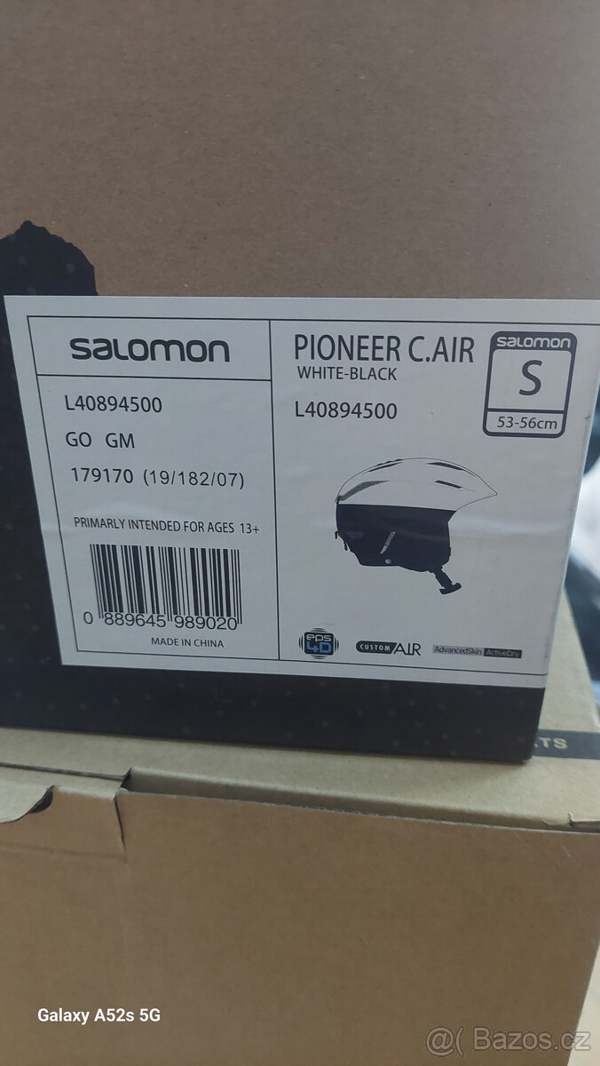 Nová helma SALOMON Pioneer C, vel. S Cena 1190,-Kč - 2