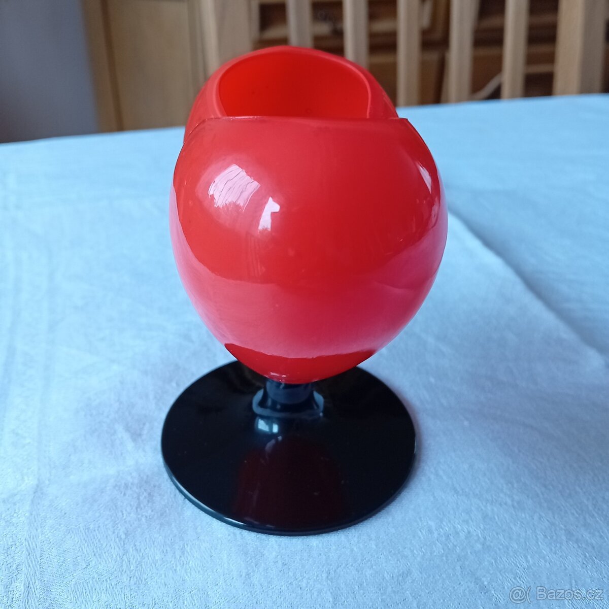 Historická vázička srdce - tango sklo - 2