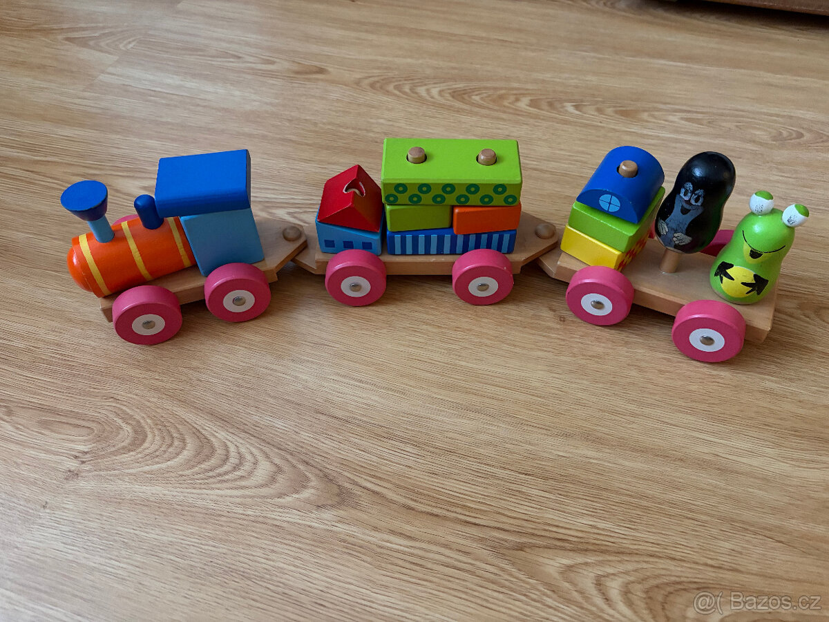 Bino Vlak s domečky Krtek - 2