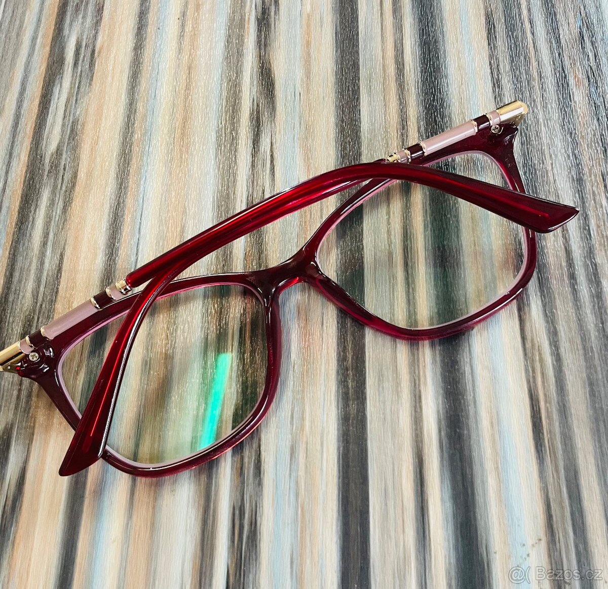 Červené dioptrické brýle na dálku -1,50 - 2