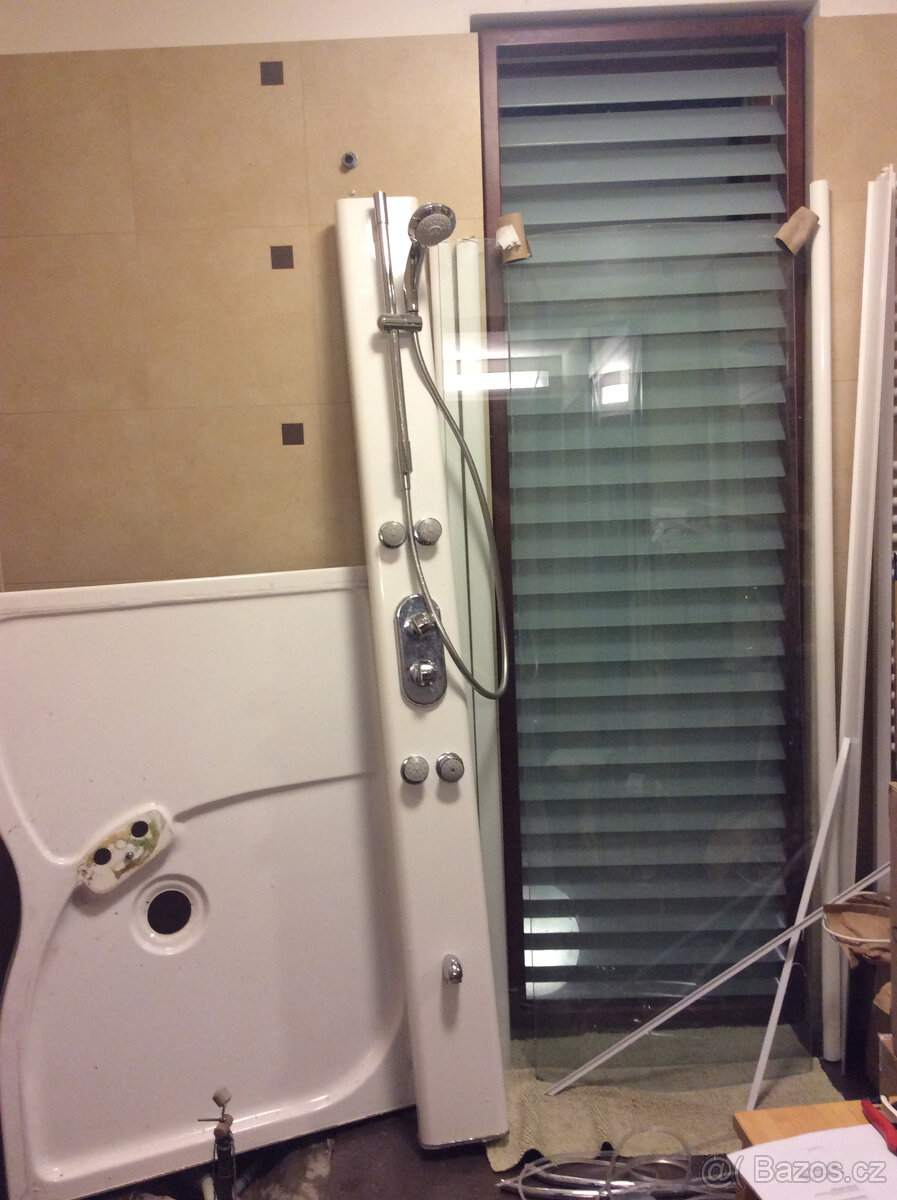 Sprchový kout Jacuzzi J-Tower Walk-in 120x90cm - 2