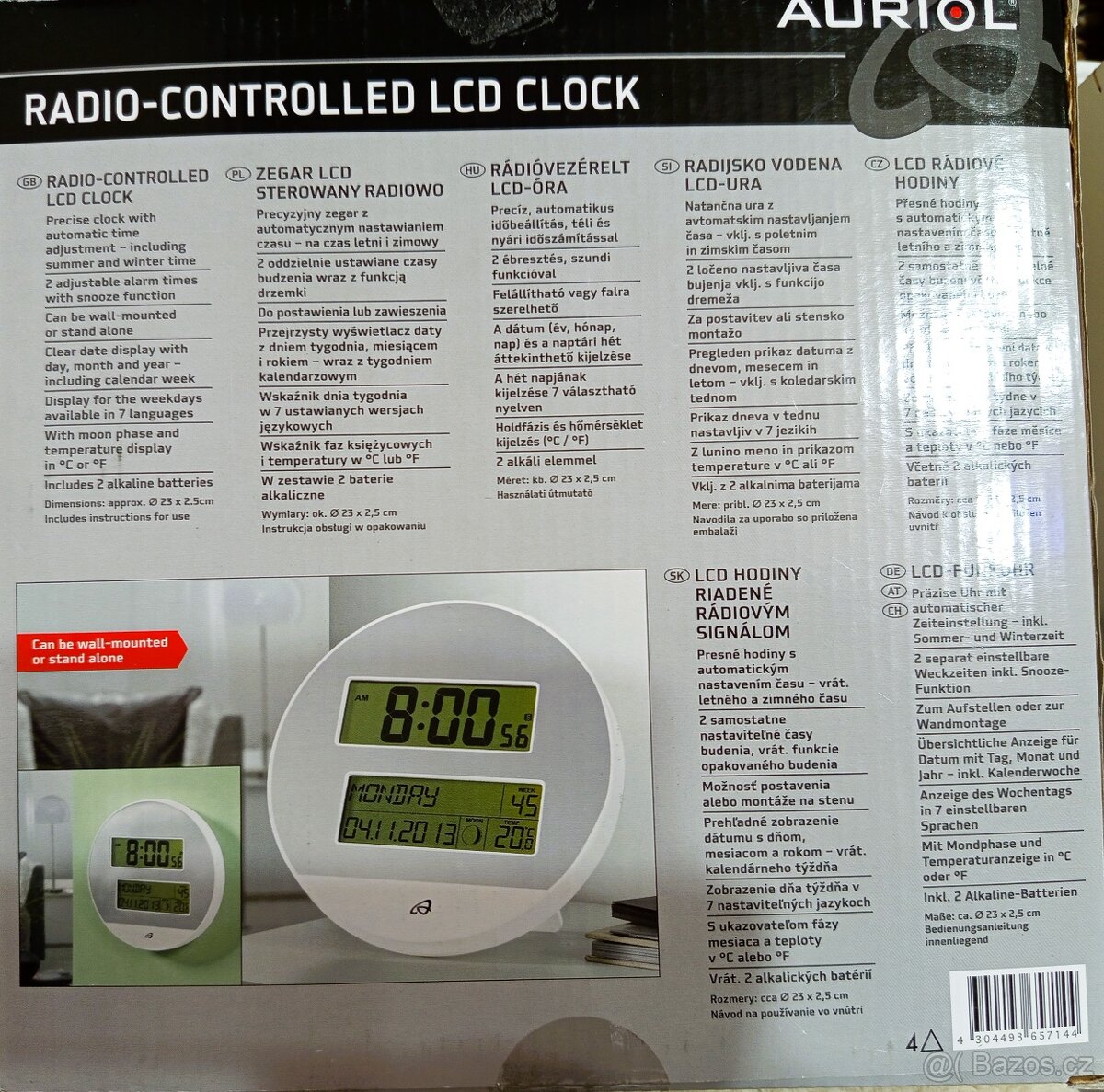 NOVÉ LCD HODINY KONTROLOVANÉ RADIEM - 2