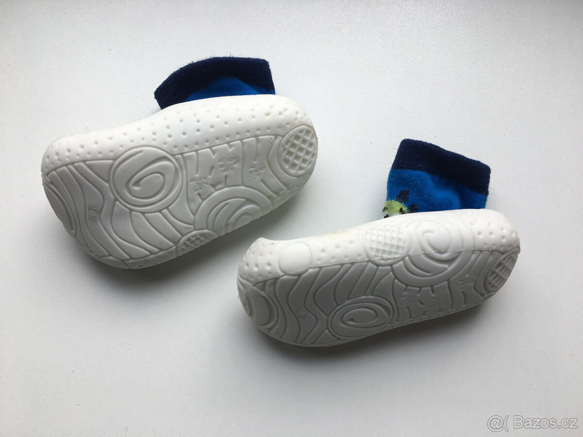 Ponožkoboty zelená modrá 22 - 2