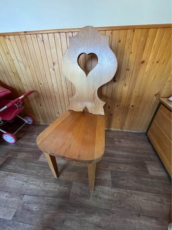 Masivní stůl+lavice+židle - 2