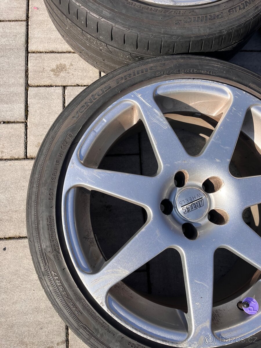 disky s letníma 8J R17 215/45 5x100 - 2