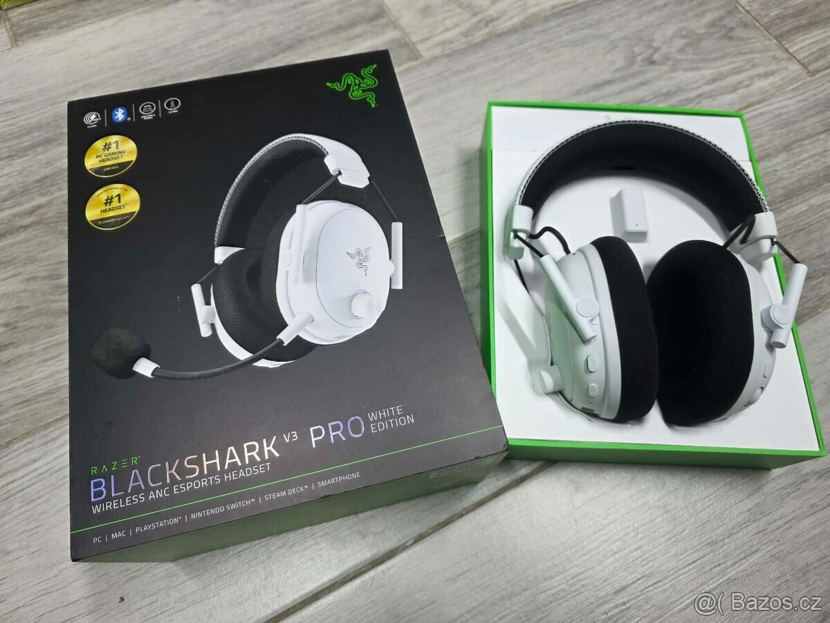 Razer BlackShark V3 Pro bílé - 2