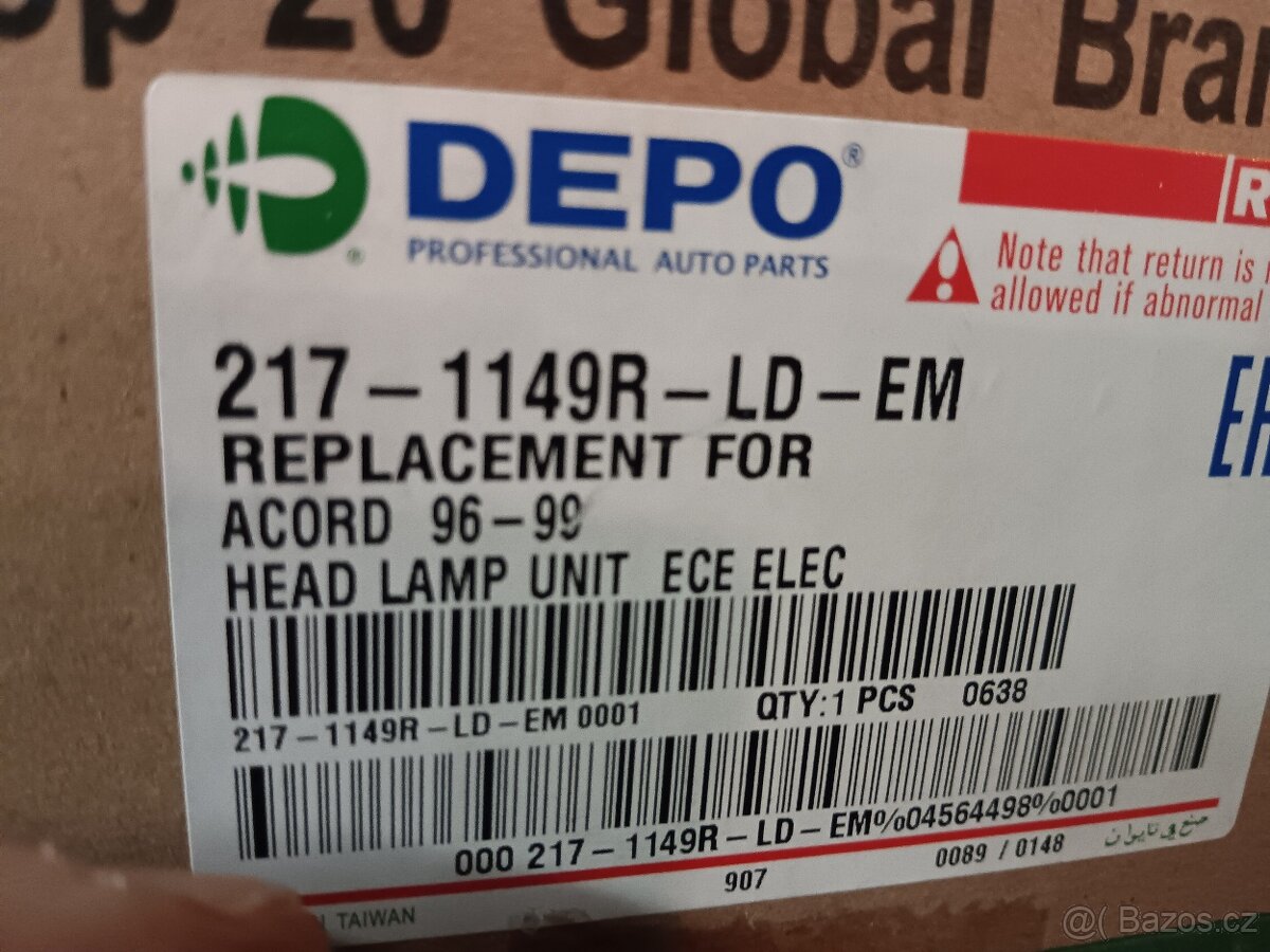 Pravý světlomet - 2