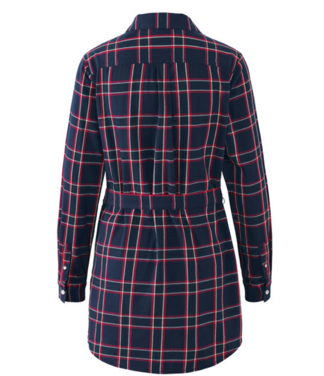 Kostkovaná dlouhá halenka - 2