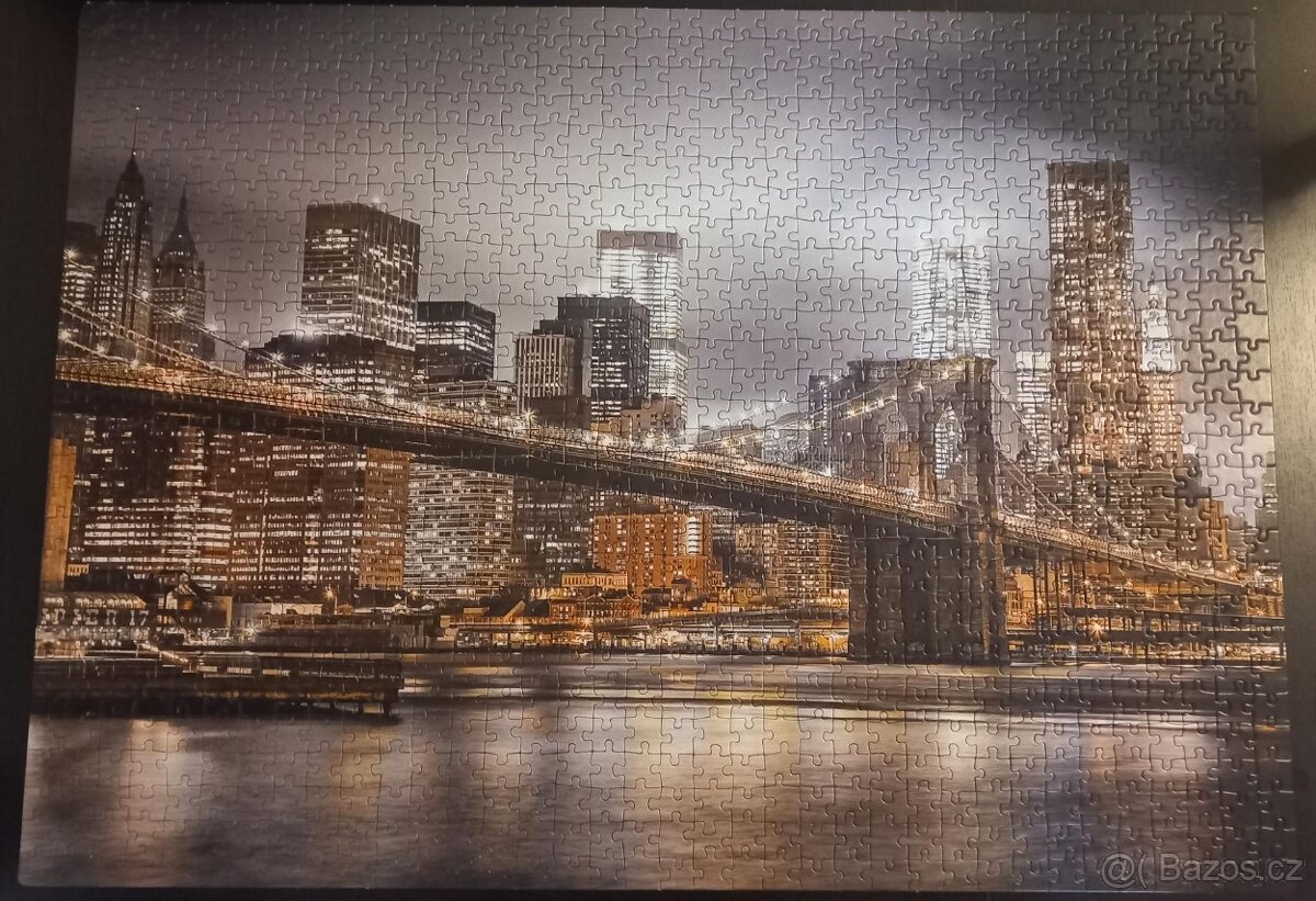 Puzzle 1000 dílků noční New York - 2