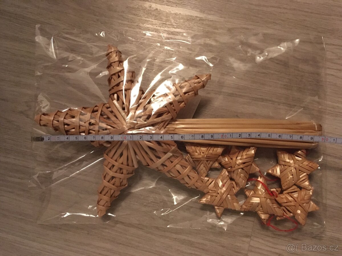 Sada slaměných ozdob - 2