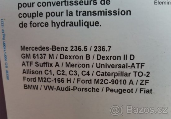 ATF Dexron převodový olej pro automatické převodovky - 2