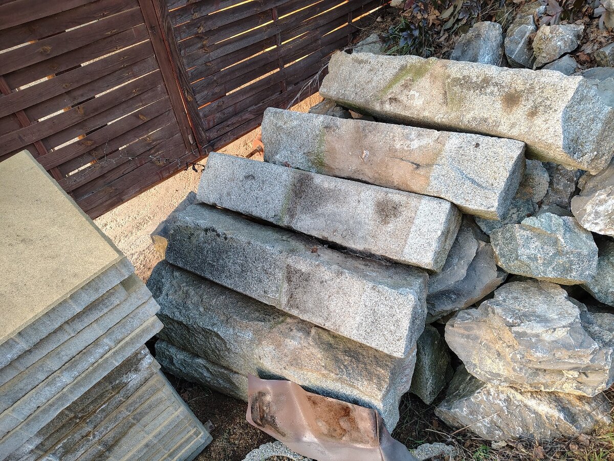 Schodnice z kamene, kamenné pražce - 2