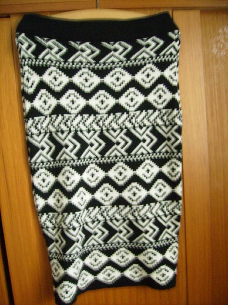 Úpletová teplá sukně - 2