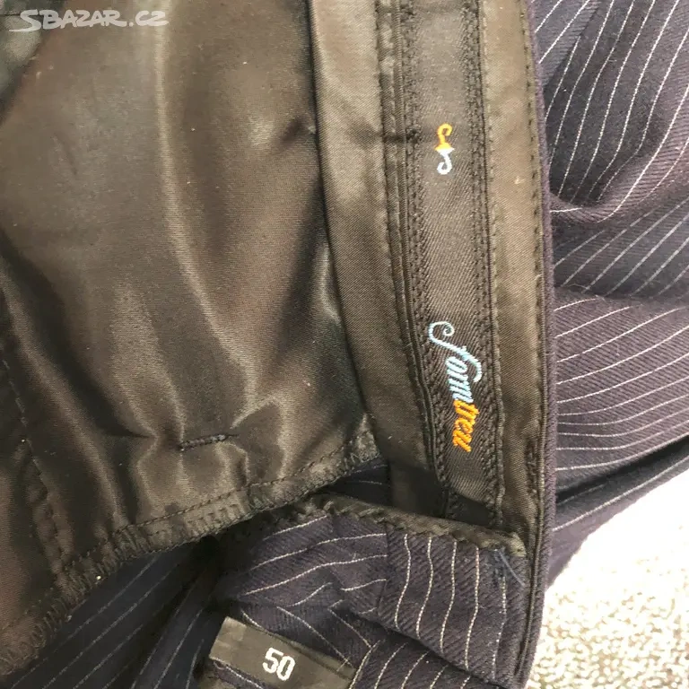 Pánský vlněný oblek vel. 50 - 2