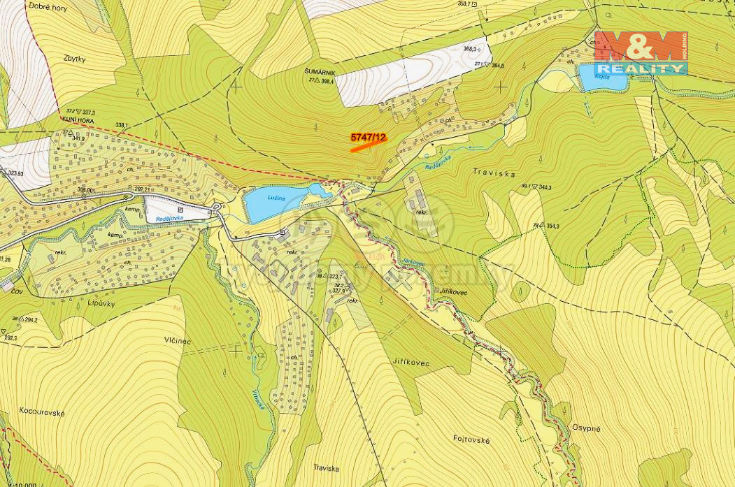 Prodej lesa, 953 m², Kněždub - 2