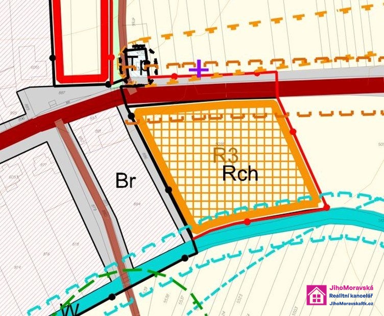 Prodej stavebního pozemku, 7 284 m², Diváky, ev.č. 00112 - 2