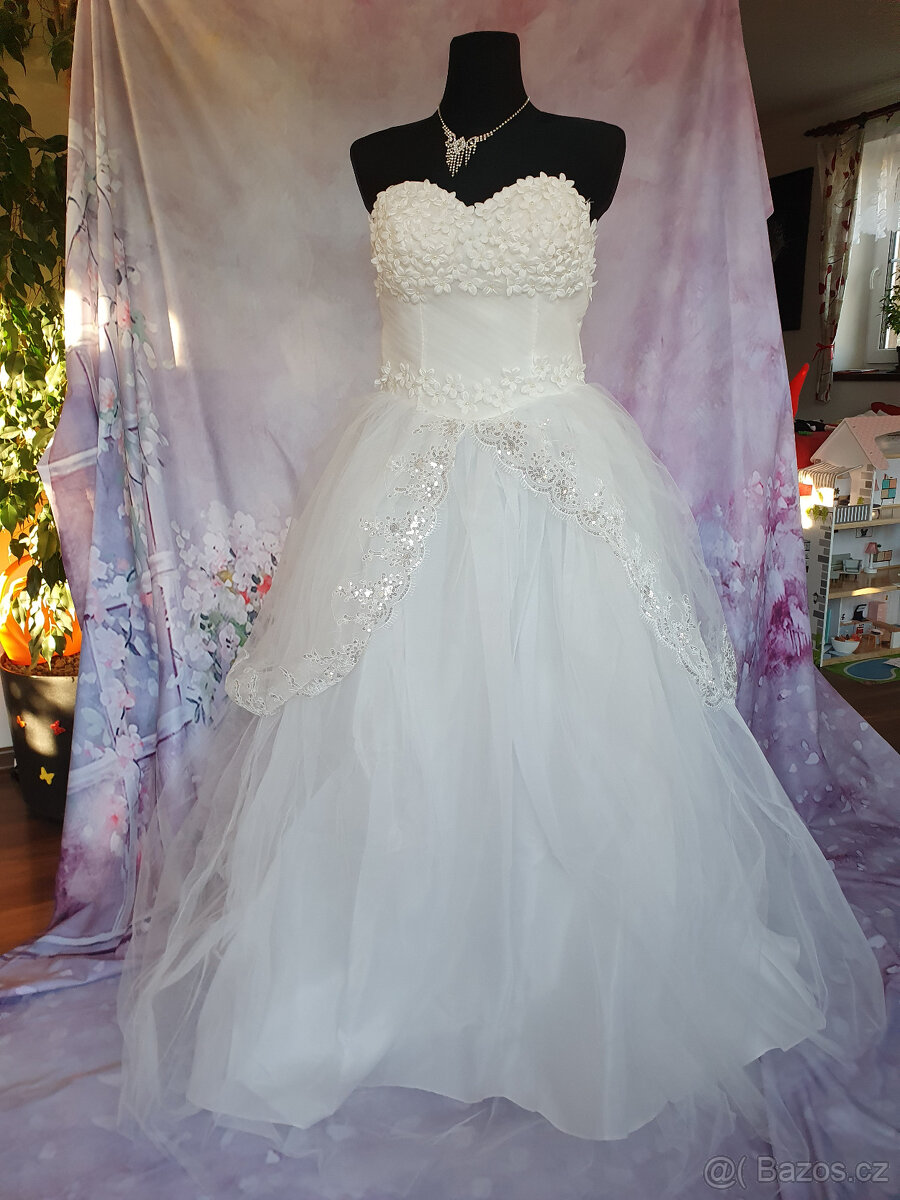Svatební šaty Anna, nové, VÝPRODEJ - 2