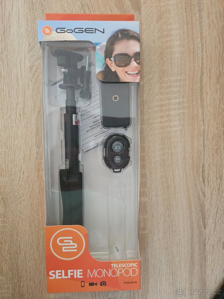 Selfie tyč GoGEN 5 teleskopická, Bluetooth, černá záruka - 2