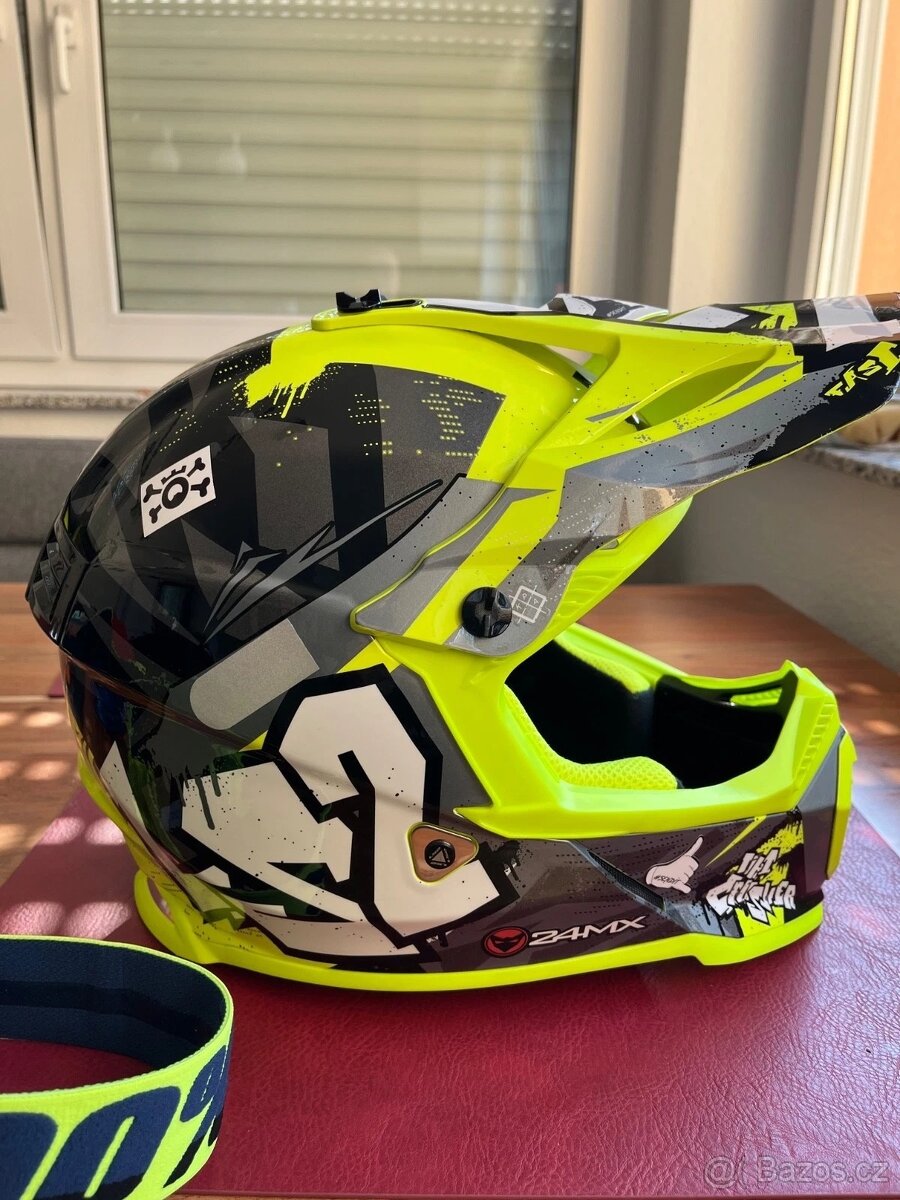 Motokrosová přilba LS2 Fast Evo + brýle 100% - 2