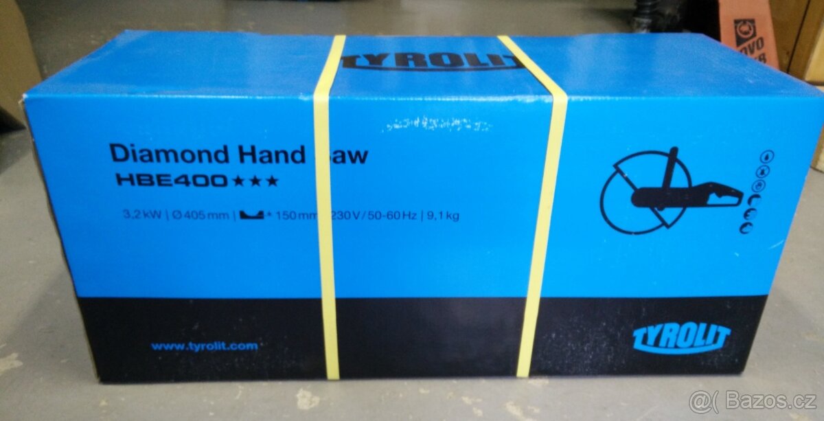 Ruční el. pila TYROLIT 3,2 kW, řez 150 mm - 2