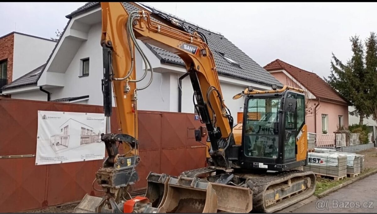 Pásový bagr SANY SY80U - 2